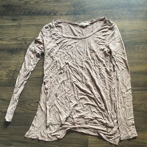 Mauve sheer long sleeve